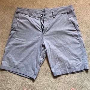 Gray Lululemon golf shorts
